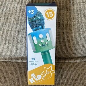 Move2Play Kids Star Karaoke Microphone Pre-loaded 15 Kids Songs Bluetooth OPENED